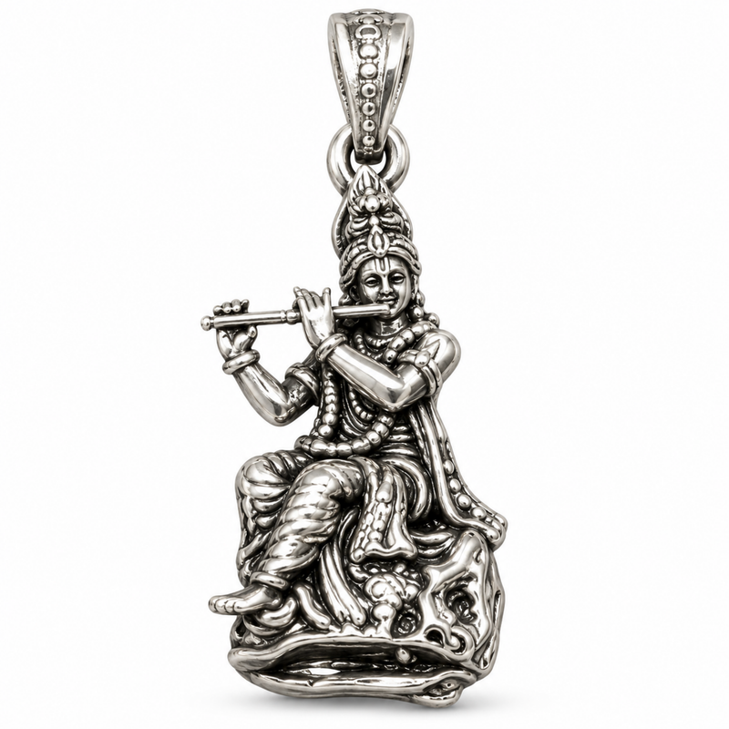 Pure Silver 925 Shree Krishna Pendant
