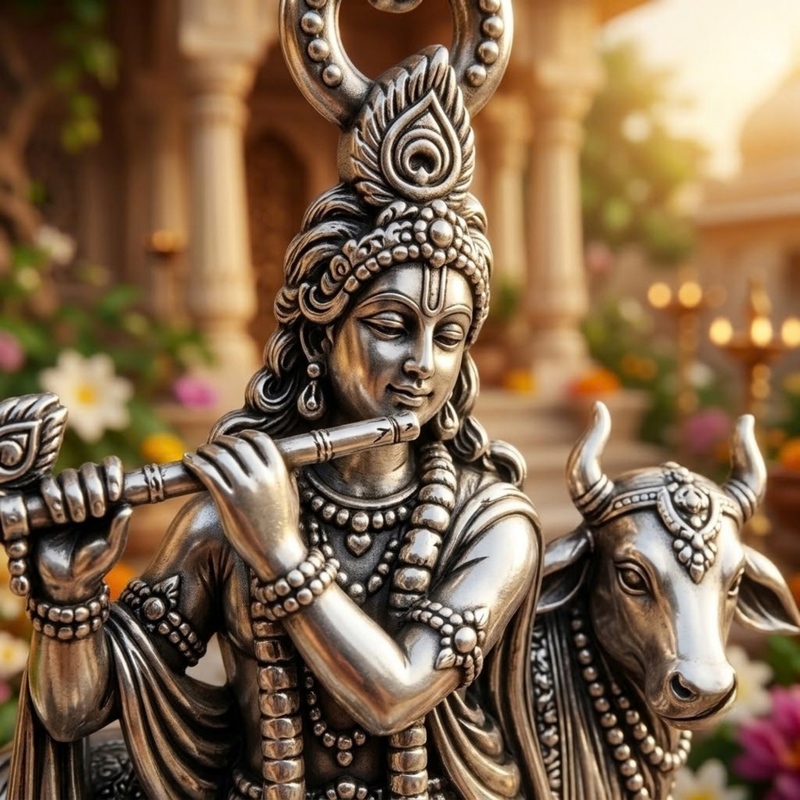 Pure Silver 925 Shree Krishna Pendant