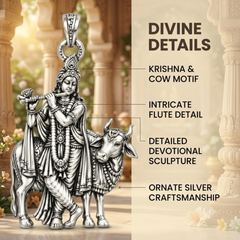 Pure Silver 925 Shree Krishna Pendant