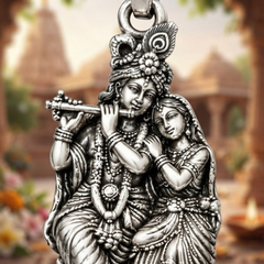 Pure Silver 925 Bal Krishna Antique Pendant