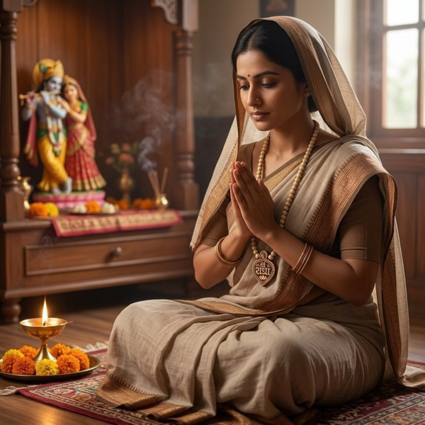 Patta Kanthi Mala with Locket Radha (1R)