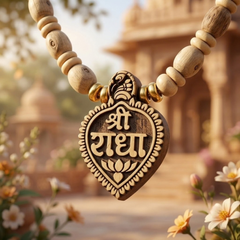 Mridanga and Gol Mixed with Radha Locket Kanthi Mala (1R)