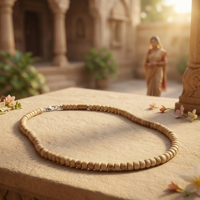 Small Gol Tulsi Kanthi Mala (1R)