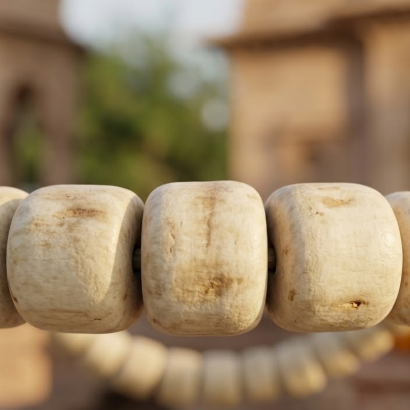 Small Gol Tulsi Kanthi Mala Fine (2R)