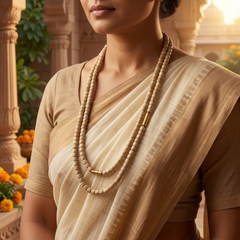 Small Gol Tulsi Kanthi Mala Fine (2R)