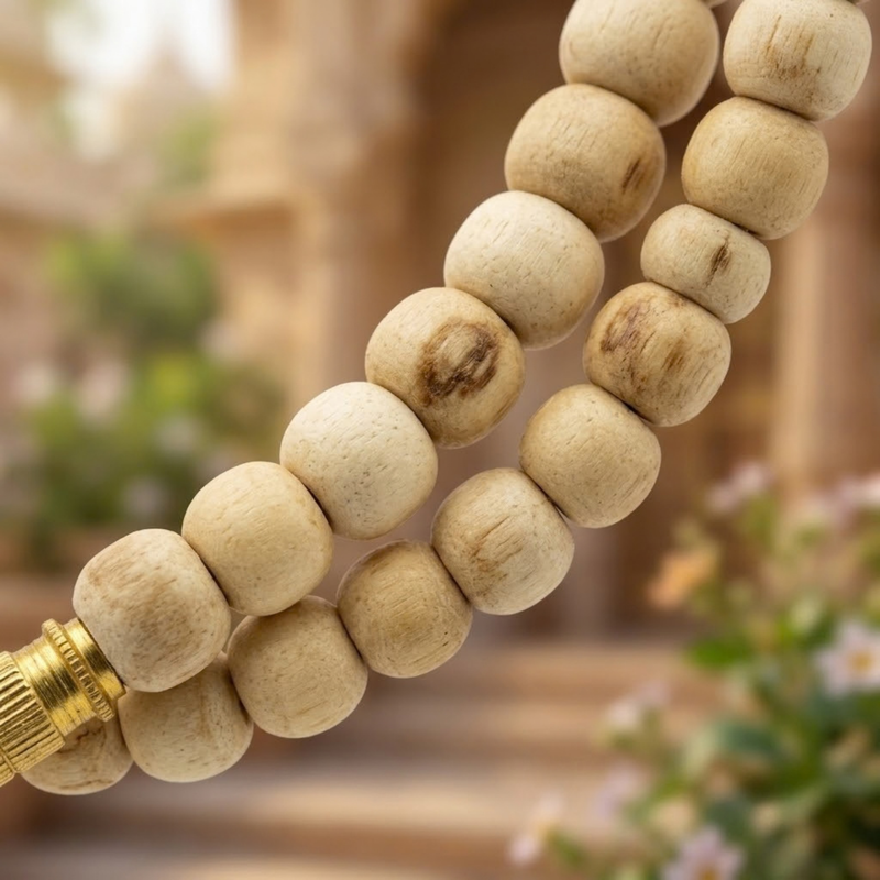 Small Gol Tulsi Kanthi Mala (2R)