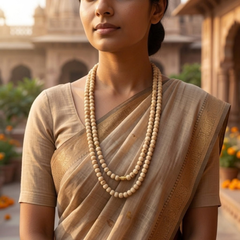 Small Gol Tulsi Kanthi Mala (2R)