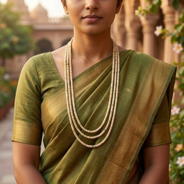 Small Gol Tulsi Kanthi Mala (3R)