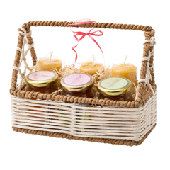 Honey & Candle Basket Gift Pack