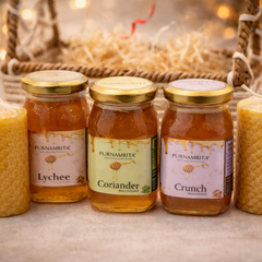 Honey & Candle Basket Gift Pack