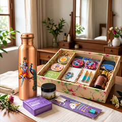 Ayurvedic Lifestyle Hamper - Krishna Peacock Theme
