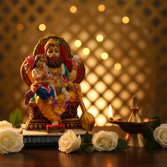 Narasimha Dev with Bhakta Prahlad Polyresin Deity Idol