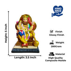 Narasimha Dev with Bhakta Prahlad Polyresin Deity Idol