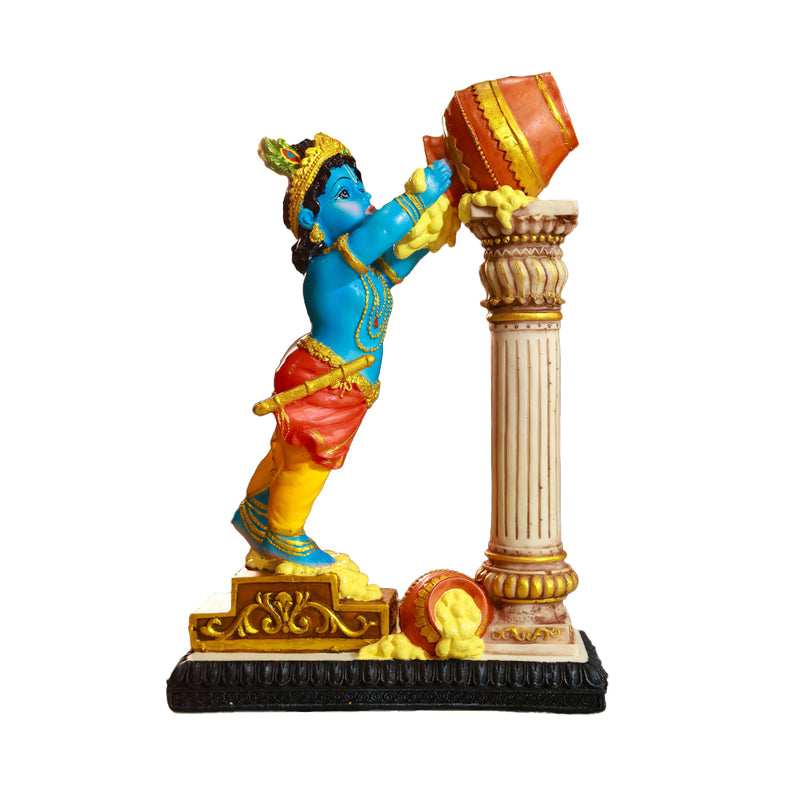 Baby Krishna at Pillar Polyresin Idol