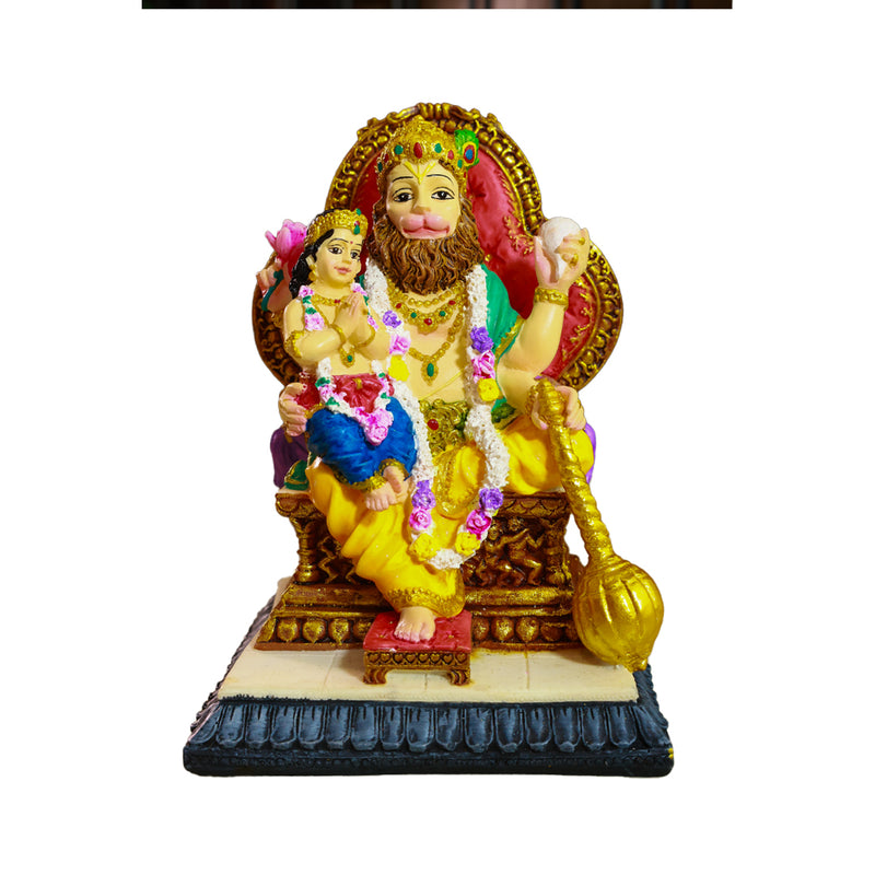 Narasimha Dev with Bhakta Prahlad Polyresin Deity Idol