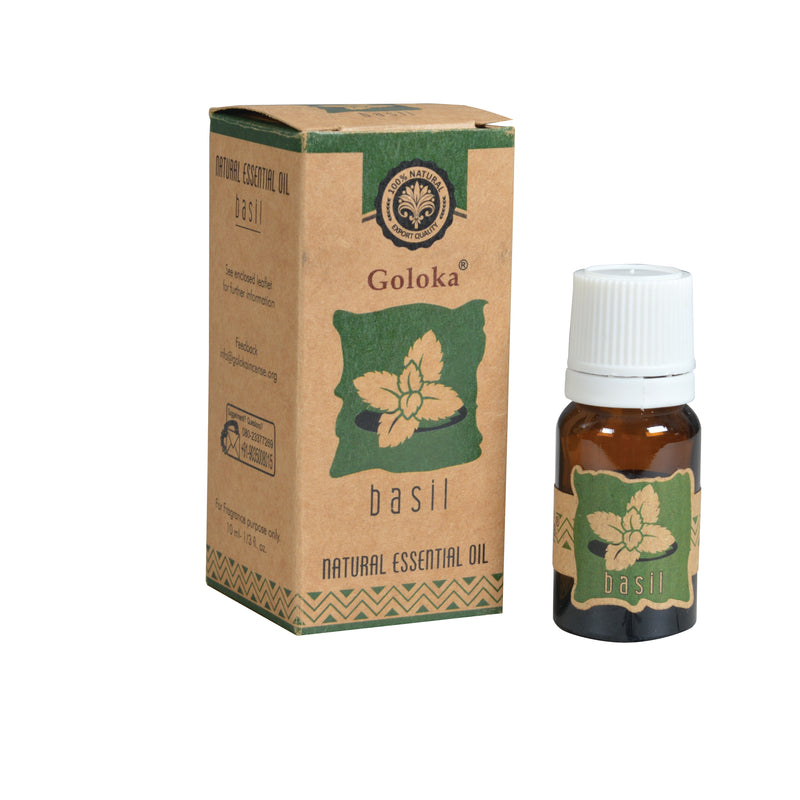 Goloka Basil Aroma Essential Oil – 10ml