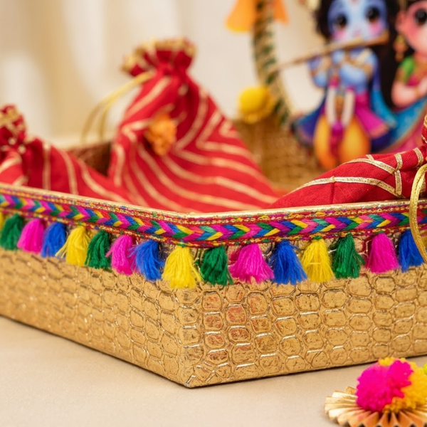 Radha Krishna Tray Hamper Box