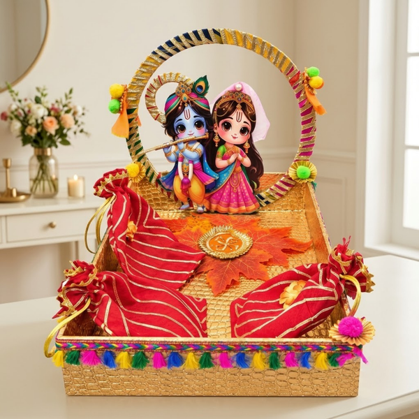 Radha Krishna Tray Hamper Box