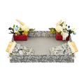 Gray Flower Tray Hamper Gift Box