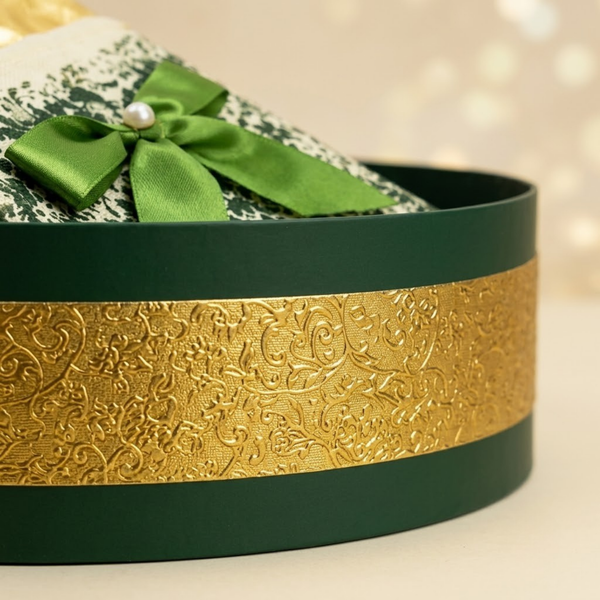 Round Teej Hamper Gift Box