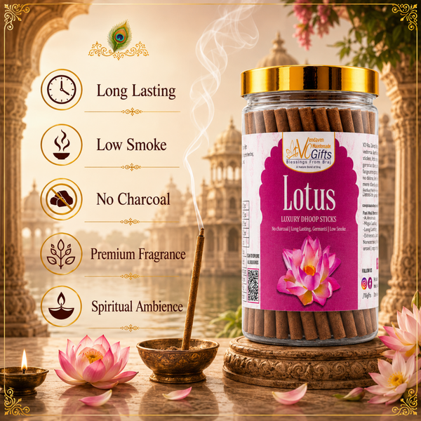 Lotus Premium Dhoop sticks Combo Pack (200g + 100g)