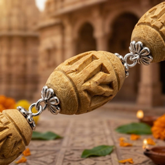 Silver 925 Natual White PureTulsi Gol Dana Shape Radha Bracelet