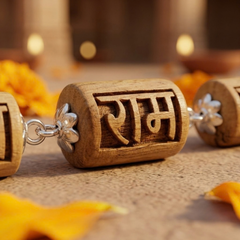 Silver 925 Natual White Pure Barrel Shape Tulsi Radha Bracelet -2