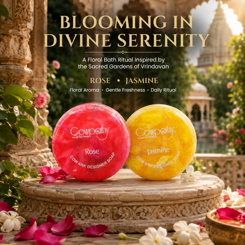Cowpathy Cow Ark Designer Soap Rose + Jasmine