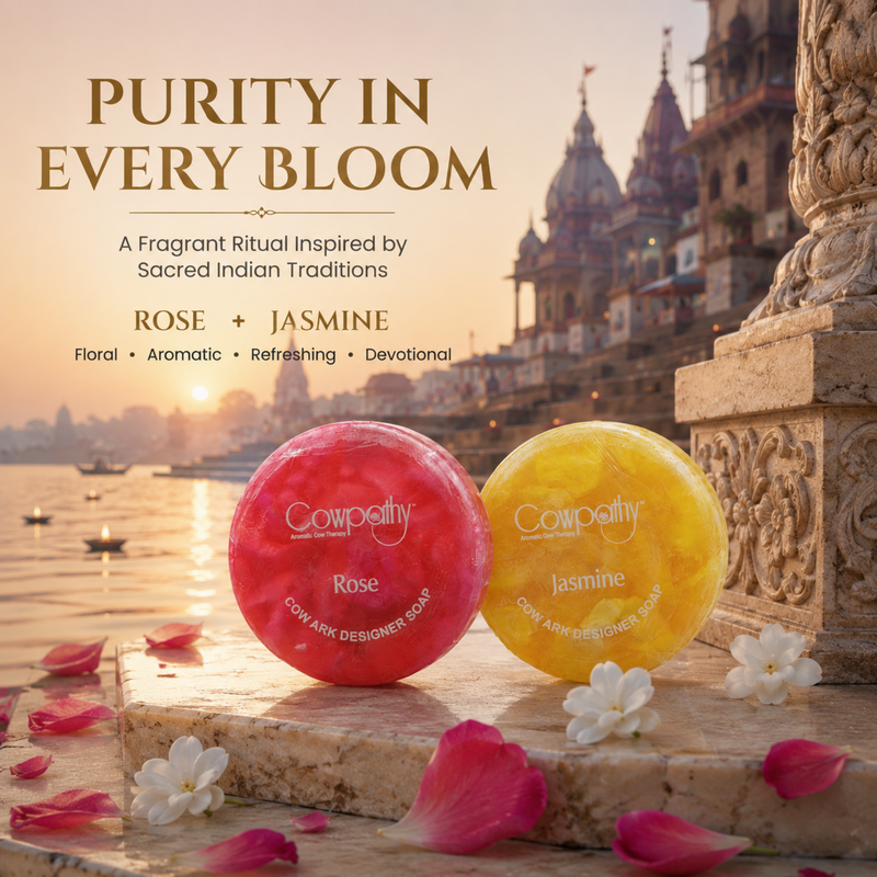 Cowpathy Cow Ark Designer Soap Rose + Jasmine