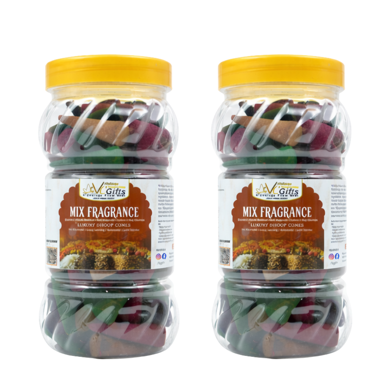 10 Fragrance Mix Dhoop Cones Twin Pack – 200g+200 gm