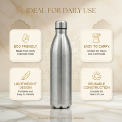 Laser Engraved Stainless Steel Bottle 1000ml