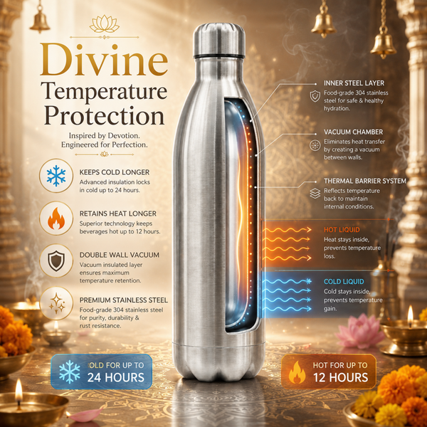 Laser Engraved Stainless Steel Bottle 1000ml