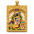 Pure SIlver 925 Shree Bankey Bihari Ji with Frame Pendant