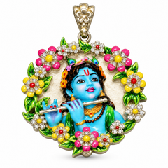 Pure Silver 925 Murlidhar Gopal Pendant