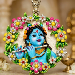 Pure Silver 925 Murlidhar Gopal Pendant