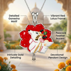 Pure Silver 925 Kamdhenu Pendant