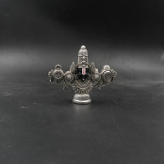 Tirupati Balaji Face 999 Silver-Plated Idol