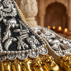 Shri Lakshmi Charan Paduka (Gold & Silver-Plated)