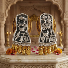 Shri Lakshmi Charan Paduka (Gold & Silver-Plated)
