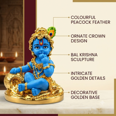 Laddu Gopal Gold-Plated Idol