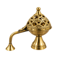 BRASS HANDLE DHUNI ARTI WITH TOP COVER