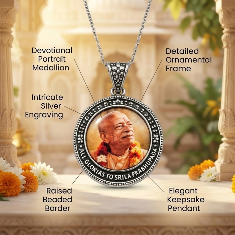 Pure Silver 925 Srila Prabhupada Pendant