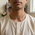 Silver 925 Pure Tulsi Kanti Mala Smaller Size