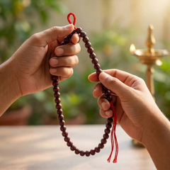 Natural Wooden Sakshi Mala – Small