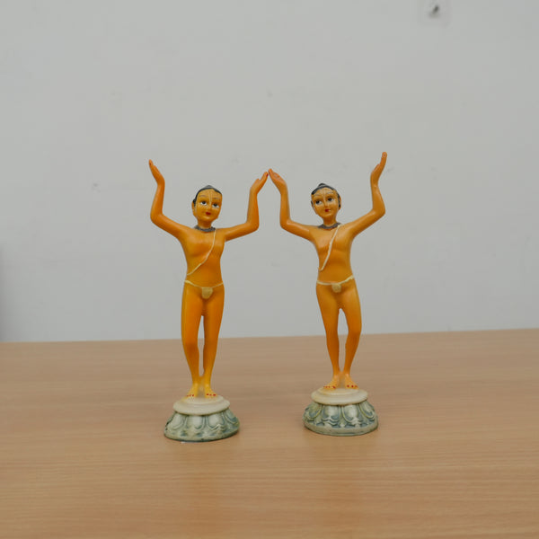Gaur Nitai Fiber Deity Idol (5.5 Inch)
