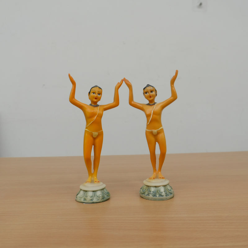 Gaur Nitai Fiber Deity Idol (5.5 Inch)