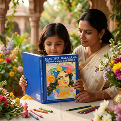 Beautiful Balarama Vrindavan Pastimes Colouring Book (English)