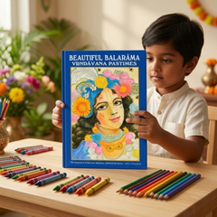 Beautiful Balarama Vrindavan Pastimes Colouring Book (English)