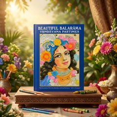 Beautiful Balarama Vrindavan Pastimes Colouring Book (English)