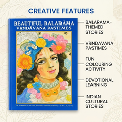 Beautiful Balarama Vrindavan Pastimes Colouring Book (English)